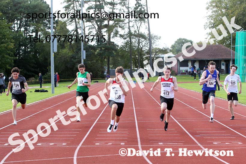100 metres, NECAA Open Meeting, Morpeth, Sunday, September 27th. David T. Hewitson/Sports for All Pics